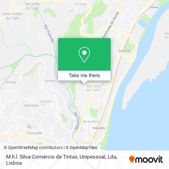 M.h.l. Silva-Comércio de Tintas, Unipessoal, Lda map