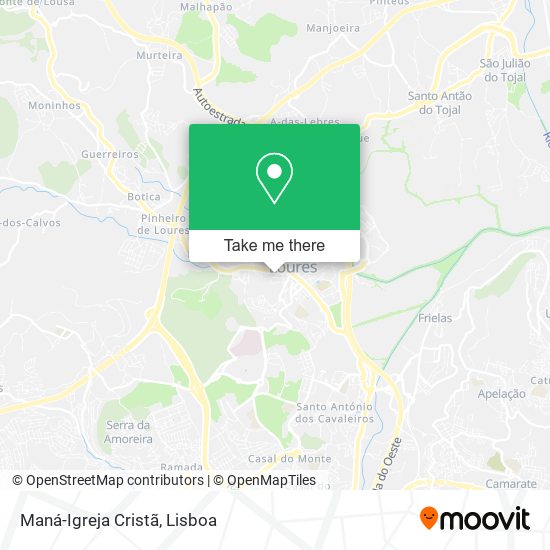 Maná-Igreja Cristã mapa