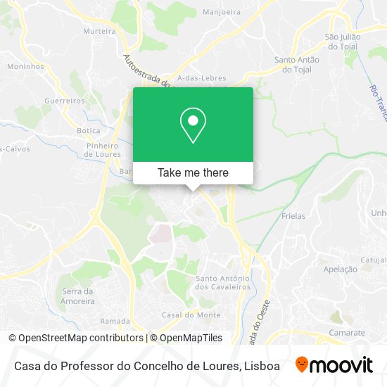 Casa do Professor do Concelho de Loures map