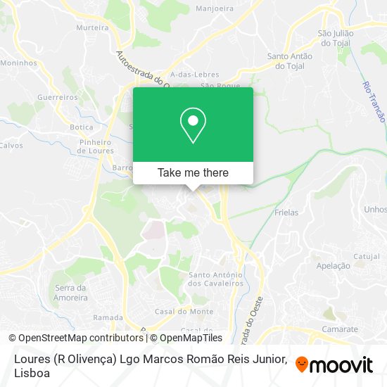 Loures (R Olivença) Lgo Marcos Romão Reis Junior mapa