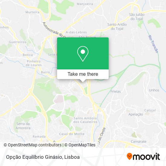 Opção Equilíbrio Ginásio map