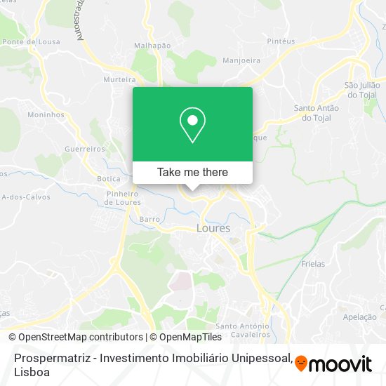 Prospermatriz - Investimento Imobiliário Unipessoal mapa
