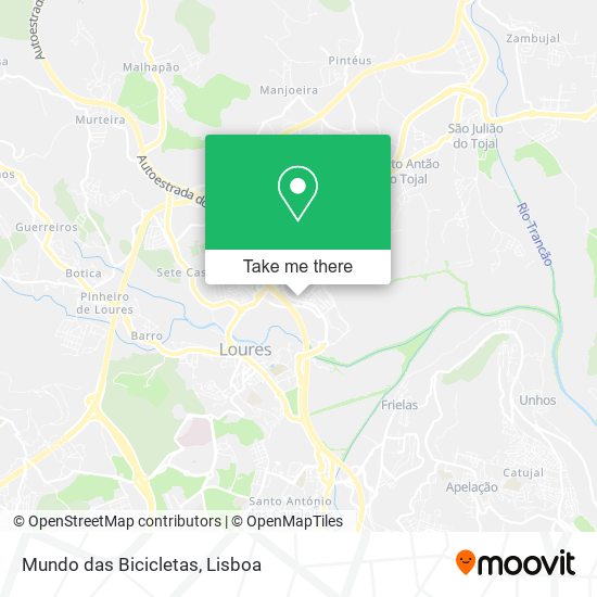 Mundo das Bicicletas mapa