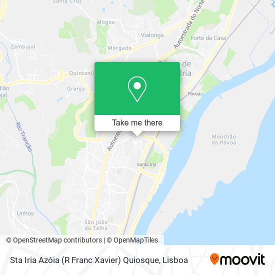 Sta Iria Azóia (R Franc Xavier) Quiosque mapa