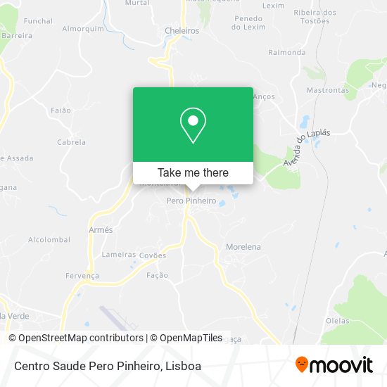 Centro Saude Pero Pinheiro map