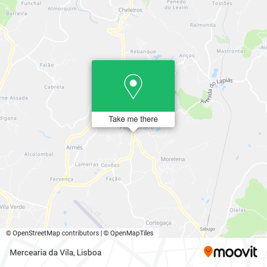 Mercearia da Vila mapa