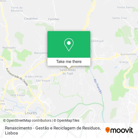 Renascimento - Gestão e Reciclagem de Resíduos mapa