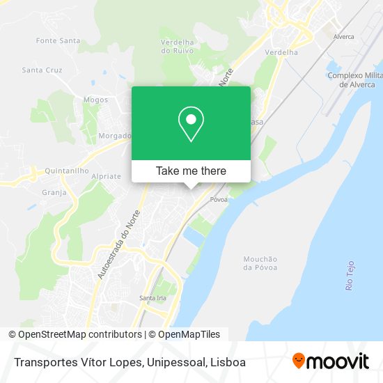 Transportes Vítor Lopes, Unipessoal map