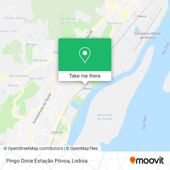 Pingo Doce Estação Póvoa map