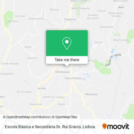 Escola Básica e Secundária Dr. Rui Grácio map