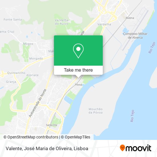 Valente, José Maria de Oliveira map