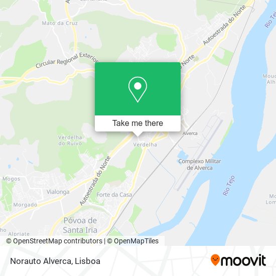 Norauto Alverca mapa