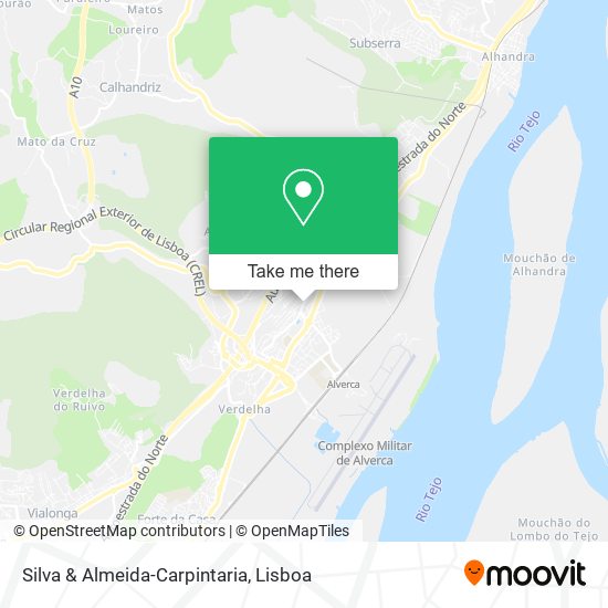 Silva & Almeida-Carpintaria map