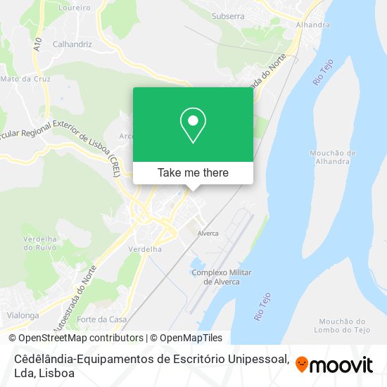 Cêdêlândia-Equipamentos de Escritório Unipessoal, Lda mapa