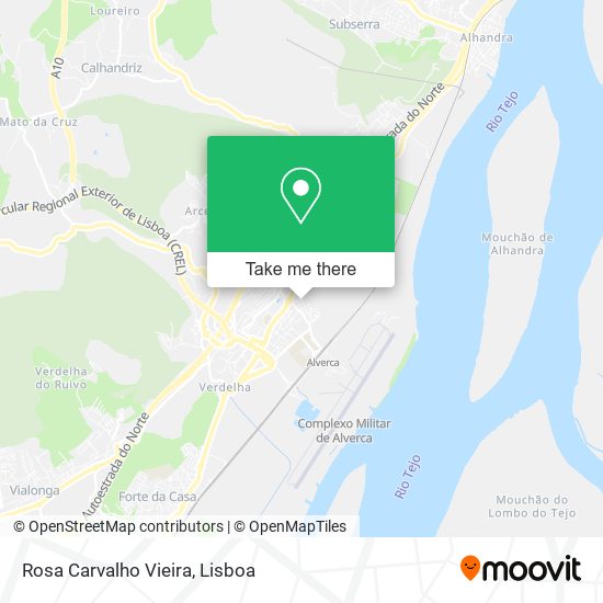 Rosa Carvalho Vieira map