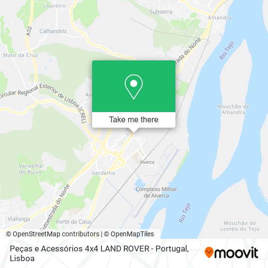 Peças e Acessórios 4x4 LAND ROVER - Portugal map