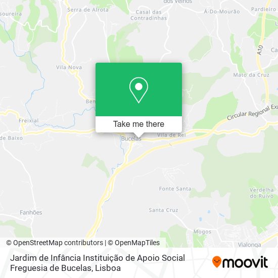 Jardim de Infância Instituição de Apoio Social Freguesia de Bucelas map