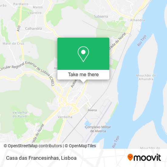 Casa das Francesinhas mapa