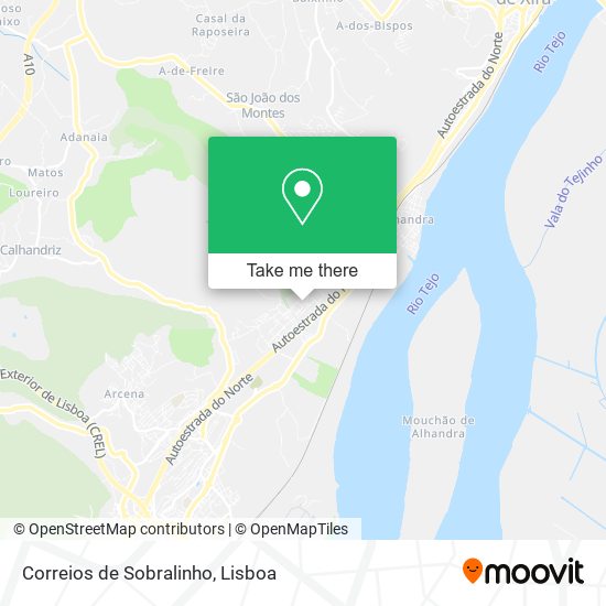 Correios de Sobralinho map
