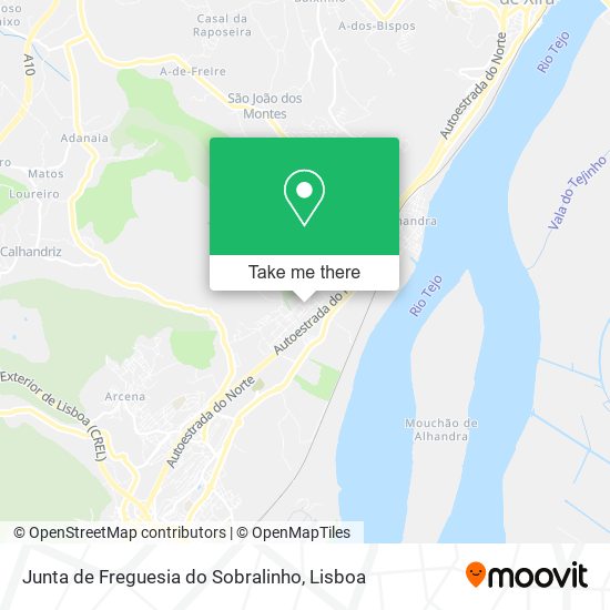 Junta de Freguesia do Sobralinho map