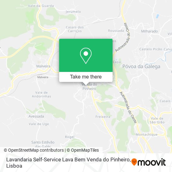 Lavandaria Self-Service Lava Bem Venda do Pinheiro map