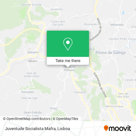 Juventude Socialista Mafra map