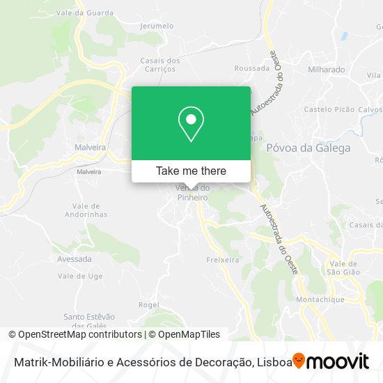 Matrik-Mobiliário e Acessórios de Decoração mapa