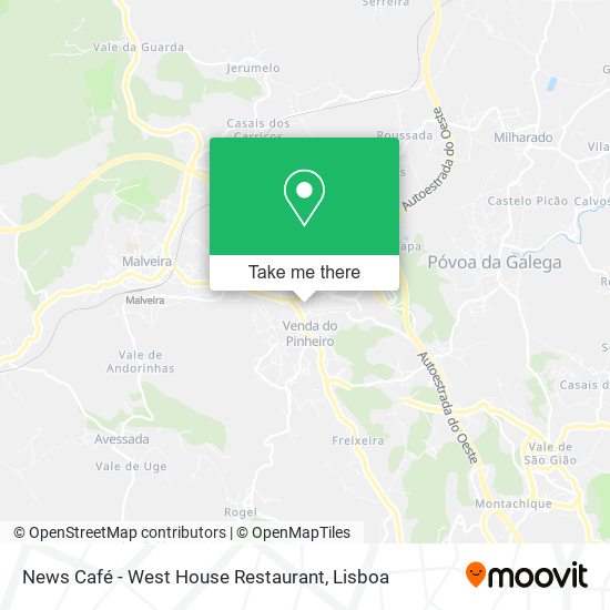 News Café - West House Restaurant mapa