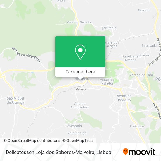 Delicatessen Loja dos Sabores-Malveira map