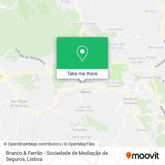 Branco & Ferrão - Sociedade de Mediação de Seguros mapa