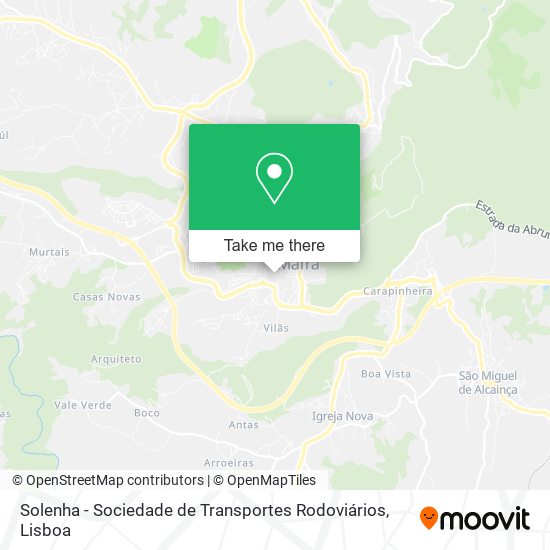 Solenha - Sociedade de Transportes Rodoviários map