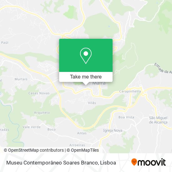 Museu Contemporâneo Soares Branco mapa