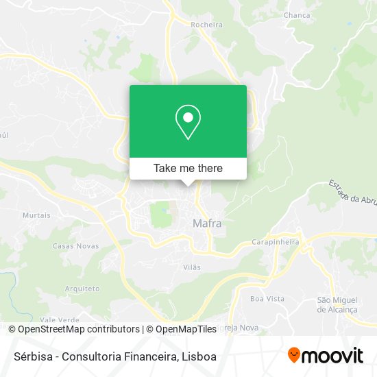 Sérbisa - Consultoria Financeira mapa