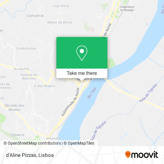 d'Aline Pizzas mapa