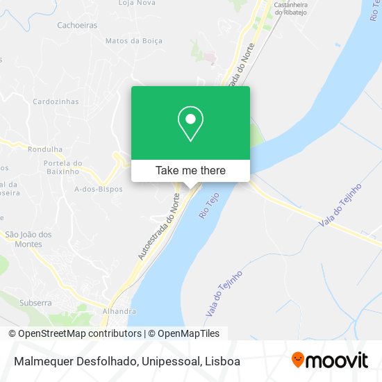 Malmequer Desfolhado, Unipessoal mapa