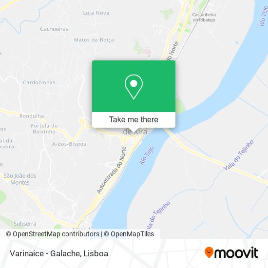 Varinaice - Galache mapa
