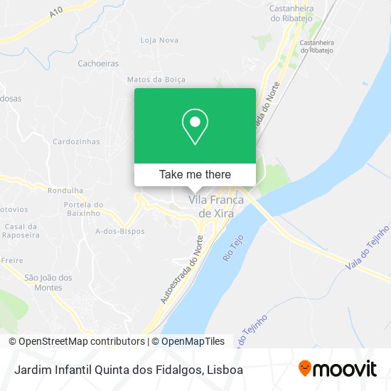 Jardim Infantil Quinta dos Fidalgos map