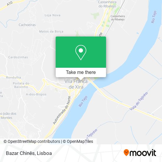 Bazar Chinês mapa