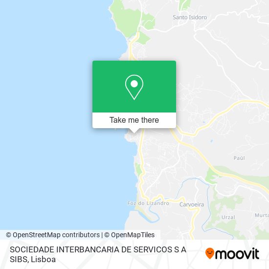 SOCIEDADE INTERBANCARIA DE SERVICOS S A SIBS map
