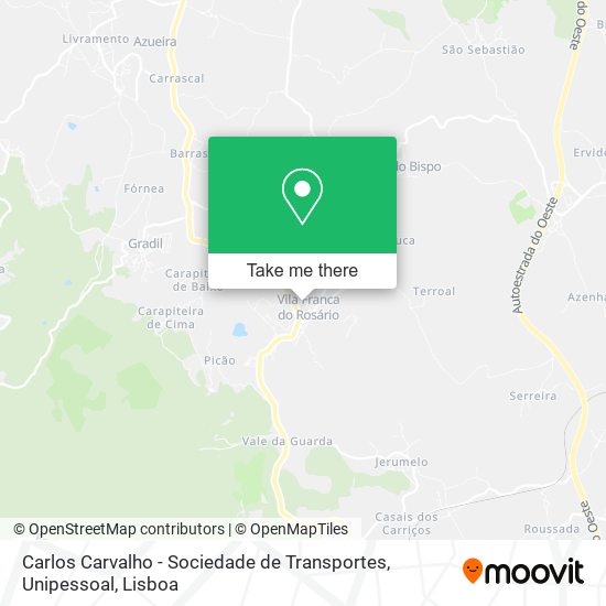 Carlos Carvalho - Sociedade de Transportes, Unipessoal map