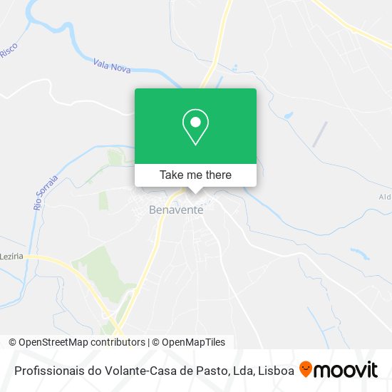 Profissionais do Volante-Casa de Pasto, Lda mapa