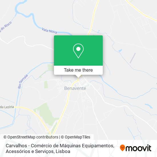 Carvalhos - Comércio de Máquinas Equipamentos, Acessórios e Serviços map