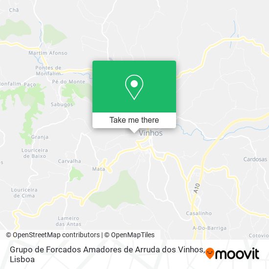 Grupo de Forcados Amadores de Arruda dos Vinhos map