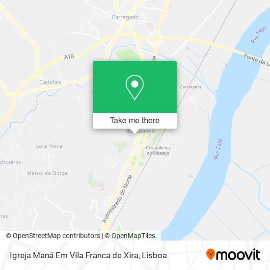 Igreja Maná Em Vila Franca de Xira map