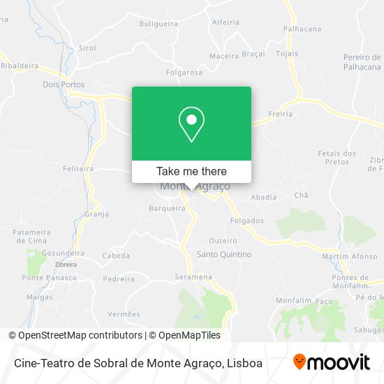 Cine-Teatro de Sobral de Monte Agraço map