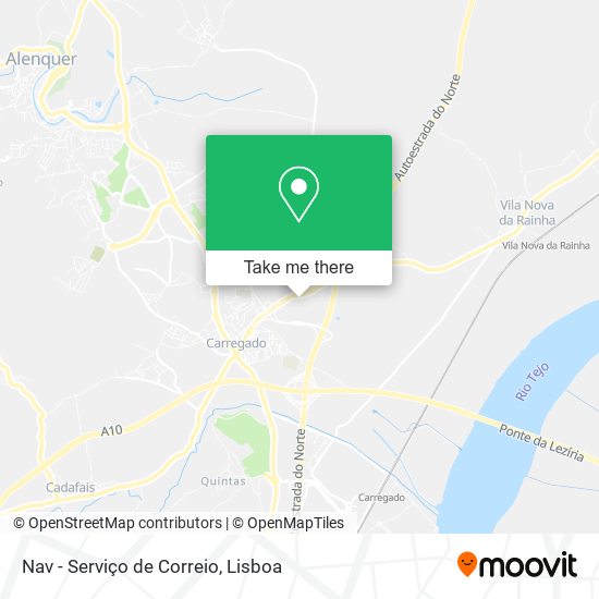 Nav - Serviço de Correio map