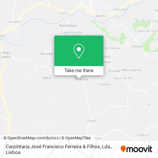 Carpintaria José Francisco Ferreira & Filhos, Lda. map