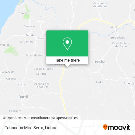 Tabacaria Mira Serra mapa