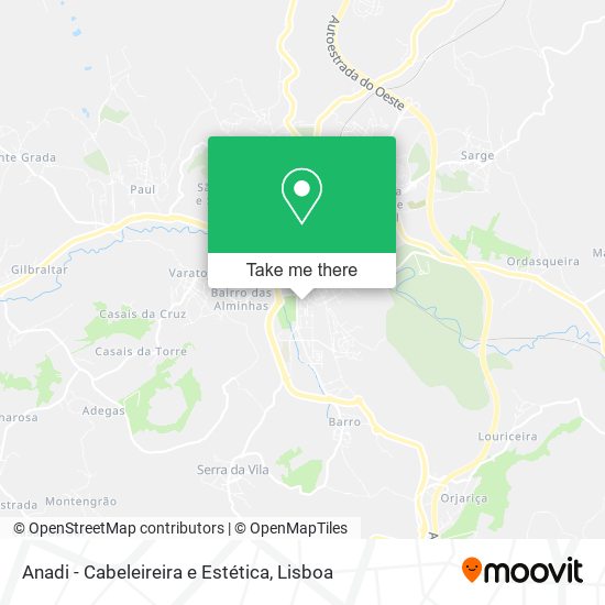 Anadi - Cabeleireira e Estética mapa