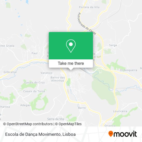 Escola de Dança Movimento mapa